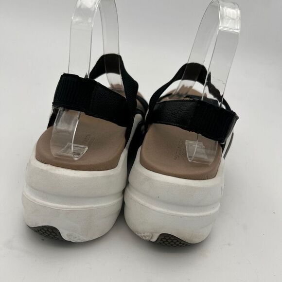 Mark Mason by Skechers Sandals Women's Size 10 Neo Block Black Leather Sandals - Picture 6 of 9